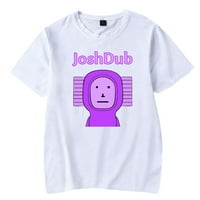 Джошдуб мърч ютубер графичен тениска Хип-хоп къс ръкав тениска ежедневни тениска н рок клуб музикални фенове уникален Топ