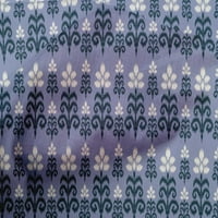 OneOone Cotton Poplin Fabric Floral Ikat Printed Fabric Yard Wide