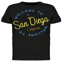 Добре дошли в Сан Диего, калифорнийски тениски мъже -Маг от Shutterstock, мъж XX-Clarge