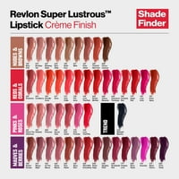 Revlon Super Lustrous Lipstick, Cream покритие, високо въздействие Lipcolor с овлажняваща кремообразна формула, влята с витамин Е и авокадо масло, палава слива, 0. Oz
