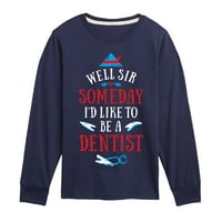 Незабавно съобщение - някой ден id харесва да бъдеш зъболекар - деца с дълъг ръкав