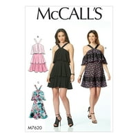 Моделът на Маккол пропуска рокли с презрамки-12-14-16-18-20