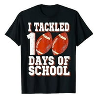 Fragarn Happy 100th Day of School Days of School Ученически ученик мода, съвпадаща с къса тениска