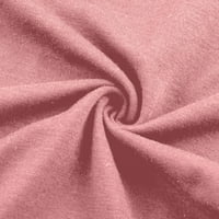 Boho върхове за жени хипи тениски с къс ръкав слънчоглед Основен свободен прилепнал ежедневни слънчогледови ризи тройници розово m