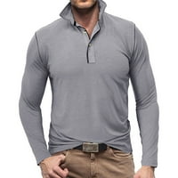 Ризи за човек есен и зима с дълги ръкави Европа и Америка тениски за мъже за мъже