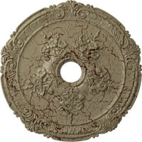 Екена Милуърк 26 од 3 4 ид 1 2 пт Атика с розов таван медальон, ръчно изрисуван пустинен Гоби