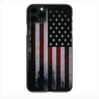 Grunge Dark American Flag Art for iPhone Samsung Phones Шопо -устойчив калъф за калъф