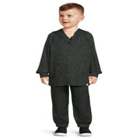 лесен-грахово бебе и малко дете момчета Хачи плетен суитшърт и джогинг панталон комплект, 2-парче, размери 12м-5т