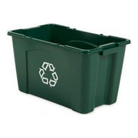 Rubbermaid 571873Gre Gal рециклична кутия, зелено от 6