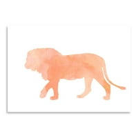 AmericanFlat Coral Lion от Peach & Gold Poster Art Print