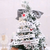Естествен коледна любов лос звезда дърво занаят коледно дърво Стрехристки декорации парти за обесване