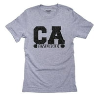 Ривърсайд, Калифорния CA Classic City State Sign Men-Grey тениска
