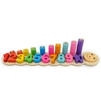 Alueeu Caterpillar форма Съвпадащ номер на бордовите блокове Детски образователни играчки за цифрови когнити за просветление